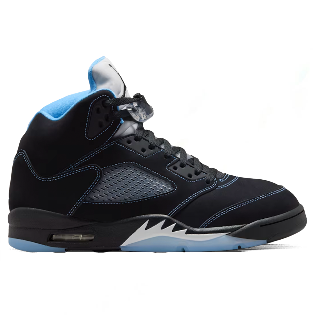 Air Jordan 5 Retro 'Black Carolina' - Black/Multi
